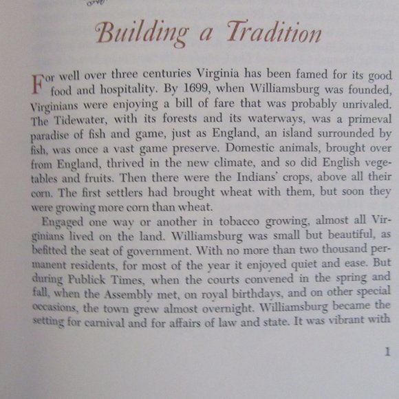THE WILLIAMSBURG COOKBOOK paperback 1978 - recipes from colonial taverns & inns - Picture 2 of 7